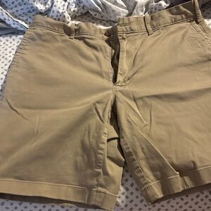 J. Crew Men's Khaki Flat Front Shorts